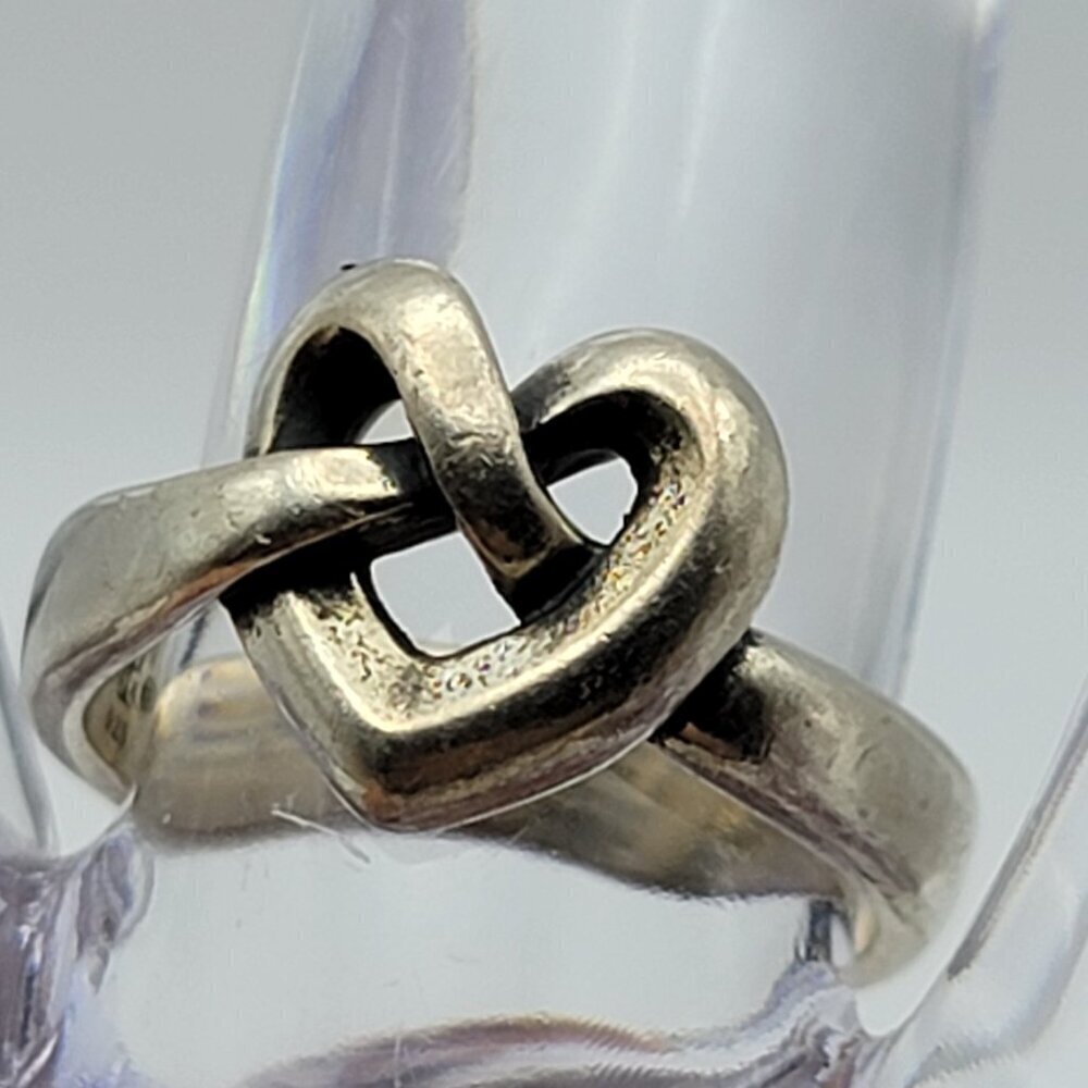 James Avery Heart Knot Ring Size 6 Sterling Silver 925